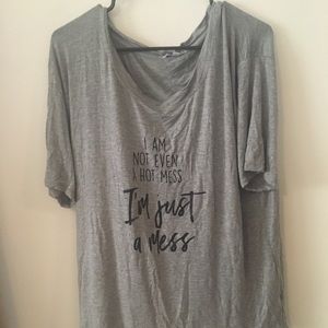 NWOT Grey Graphic tee